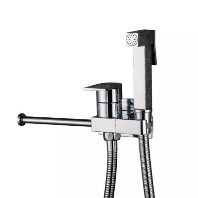 Гигиенический душ Frap F7512 с бумагодержателем, хром