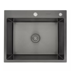 Кухонна мийка GAPPO GS6050-6 накладна 600x500 мм, нержавіюча сталь, поверхня PVD