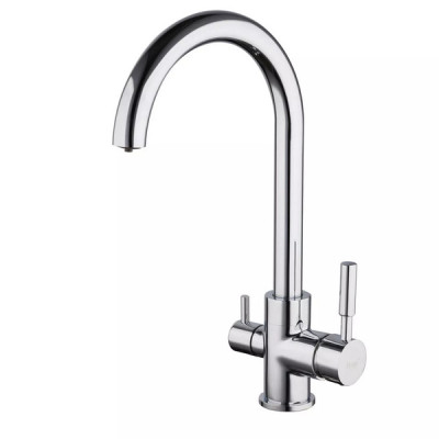 Смеситель на две воды Frap F4352, хром