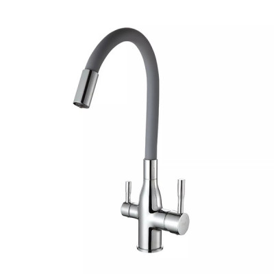Смеситель для кухни под фильтр Frap F4396 с гибким изливом