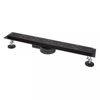 Душевой трап ITAL IT03-FT01/600B, 600 мм, нержавеющая сталь, черный