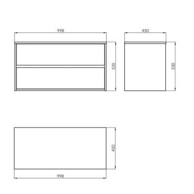 Шафка під умивальник CREA 100 Grey matt (FZZW1008891564) Cersanit Шафка під умивальник CREA 100 Grey matt (FZZW1008891564) Cersanit