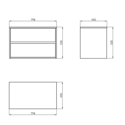 Шафка під умивальник CREA 80 Grey matt (FZZW1008871564) Cersanit Шафка під умивальник CREA 80 Grey matt (FZZW1008871564) Cersanit