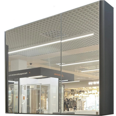 Шкафчик - зеркало Edge 950 Графіт Fancy Marble