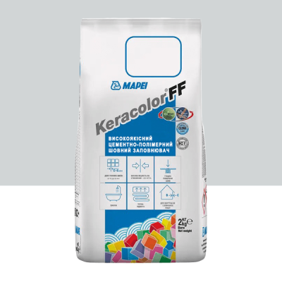 Цементный раствор для заполнения швов шириной до 6 мм Mapei Keracolor FF ALU 110 Манхэттен 2 кг (5051102)