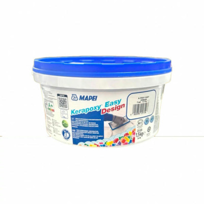 Епоксидний шовний заповнювач (фуга) MAPEI KERAPOXY EASY DESIGN №100, білий, 1,5 кг (5KB010015)