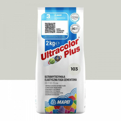 Цементная затирка MAPEI Ultracolor Plus 103 (белая луна) 2 кг (6010302A)