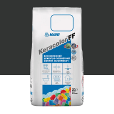 Цементный раствор для заполнения швов шириной до 6 мм Mapei Keracolor FF ALU 120 Черный 2 кг (5051202)