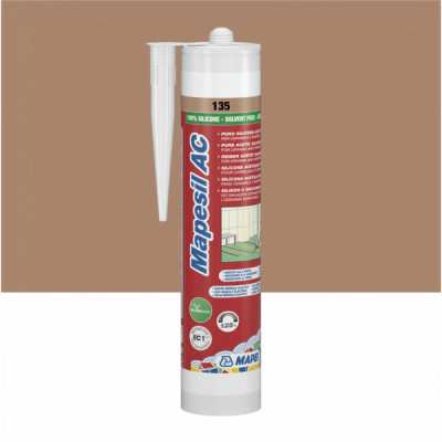 Силиконовый герметик MAPEI MAPESIL AC №135, золотой песок, 310 мл (4813542IT)