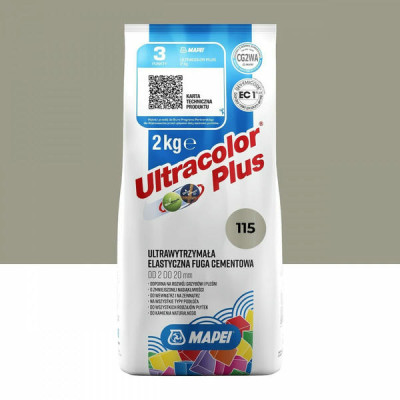 Цементная затирка MAPEI Ultracolor Plus 115 (речной серый) 2 кг (6011502A)