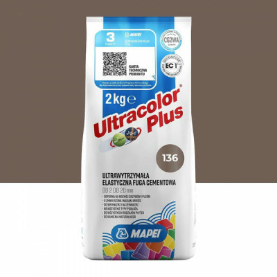 Цементная затирка MAPEI Ultracolor Plus 136 (гончарная глина) 2 кг (6013602A)
