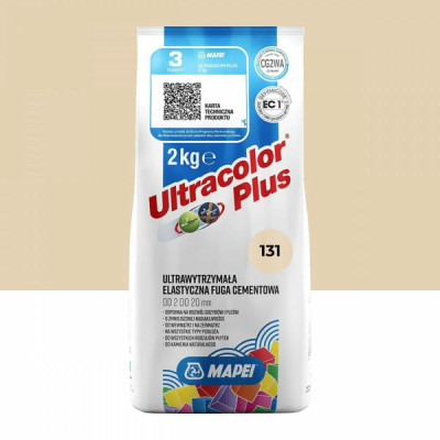Цементная затирка MAPEI Ultracolor Plus 131 (ваниль) 2 кг (6013102A)