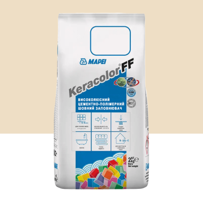 Цементный раствор для заполнения швов шириной до 6 мм Mapei Keracolor FF ALU 130 Жасмин 2 кг (5051302)