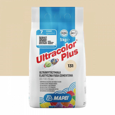 Цементная затирка MAPEI Ultracolor Plus 131 (ваниль) 5 кг (6013105A)