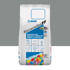 Цементный раствор для заполнения швов шириной до 6 мм Mapei Keracolor FF ALU 112 Серый 2 кг (5051122)