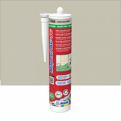 Силіконовий герметик MAPEI MAPESIL AC №123, античний білий, 310 мл (4812342IT)