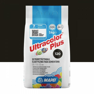 Цементная затирка MAPEI Ultracolor Plus 120 (черный) 5 кг (6012005A)