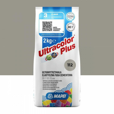 Цементная затирка MAPEI Ultracolor Plus 112 (серый) 2 кг (6011202A)
