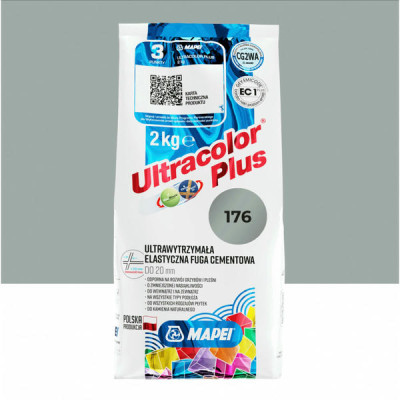 Цементная затирка MAPEI Ultracolor Plus 176 (серо-зеленый) 2 кг (6017602A)