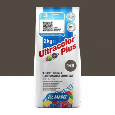 Цементная затирка MAPEI Ultracolor Plus 149 (вулканический пепел) 2 кг (6014902A)