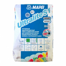 Цементний еластичний клей Mapei Ultralite S1 White 15 кг (094081115W)
