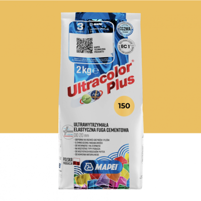 Цементна фуга MAPEI Ultracolor Plus 150 (жовтий) 2 кг (6015002A)