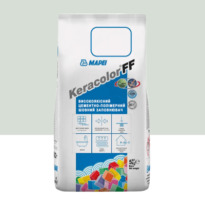 Цементный раствор для заполнения швов шириной до 6 мм Mapei Keracolor FF ALU/AUS 103 Белая Луна 5 кг (5051035)