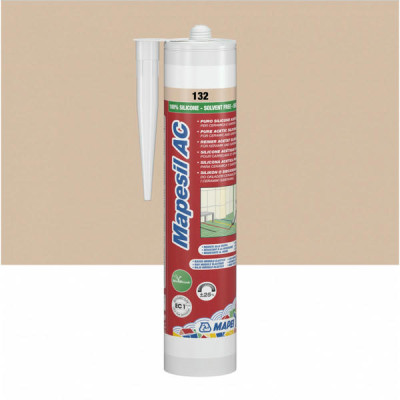 Силиконовый герметик MAPEI MAPESIL AC №132, бежевий, 310 мл (4813242IT)