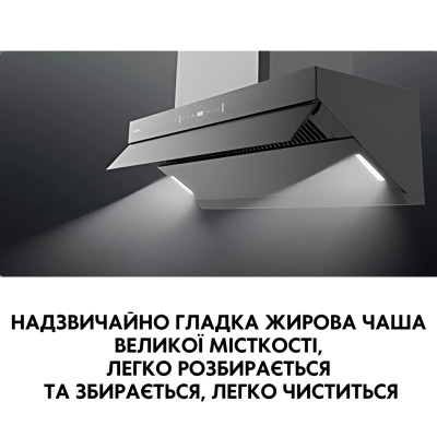Кухонна витяжка SMART&ART HJ98S2 управління жестами, вбудований тен для очистки турбіни Кухонна витяжка SMART&ART HJ98S2 управління жестами, вбудований тен для очистки турбіни