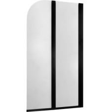Шторка для ванны Modern профиль Черный Шиба Прозрачная 170-06941P