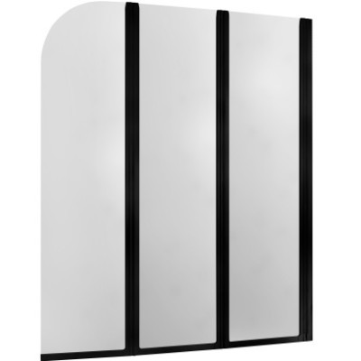 Шторка для ванны Modern профиль Черный Шиба Прозрачная 170-06942P