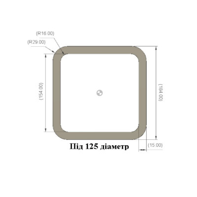 Вентилятор скрытого монтажа под плитку 125 мм, скругленные углы, перламутровый Вентилятор скрытого монтажа под плитку 125 мм, скругленные углы, перламутровый