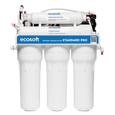 Фільтр зворотного осмосу Ecosoft Standard PRO з мінералізацією та помпою (MO550MPECOSTD)