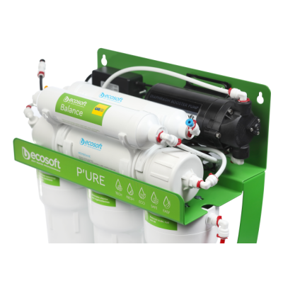 Фільтр зворотного осмосу Ecosoft PURE BALANCE з помпою на станині (MO675MBALPSECO) Фільтр зворотного осмосу Ecosoft PURE BALANCE з помпою на станині (MO675MBALPSECO)