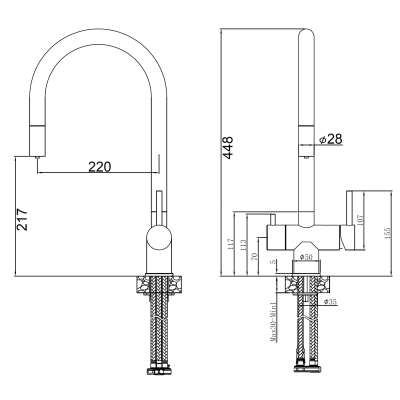 Комбінований FKM 3118P SS Inox Комбінований FKM 3118P SS Inox