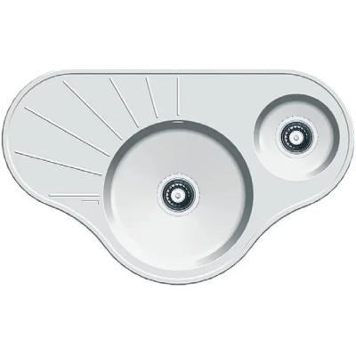 Гранитная мойка Arc 94x58x15 Alpine White