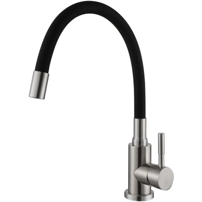 Кухонный смеситель FKM 56 SS Flex Inox (Black)