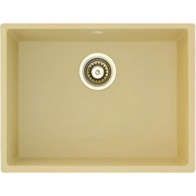 Гранитная мойка Quadro 53x46 Cream