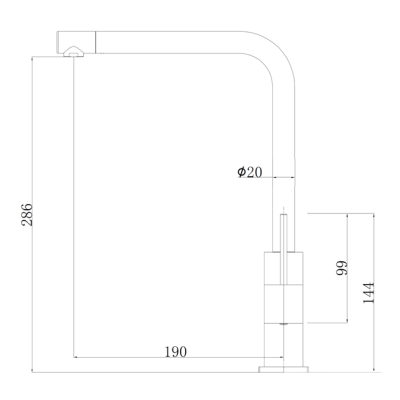 Кухонный смеситель FKM 51 SS Inox