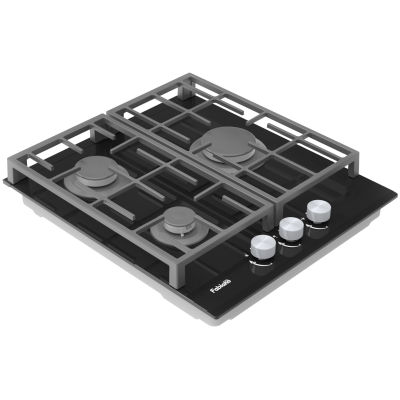 Варильна поверхня газова FHG 8453 VGH Black Glass Варильна поверхня газова FHG 8453 VGH Black Glass
