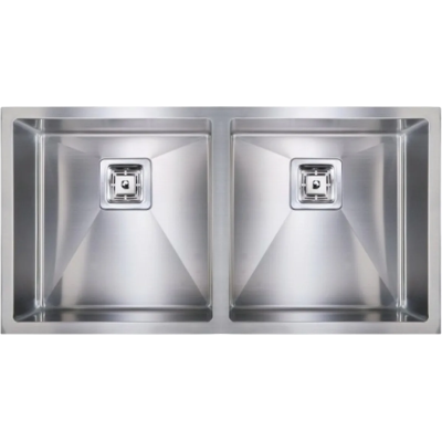 Нерж. мийка Quadro 87х2 R10 Double (87x44) 1,20 мм