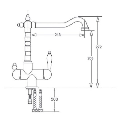 Комбінований FKM 318 Chrome Комбінований FKM 318 Chrome