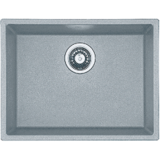 Гранитная мойка Quadro 61x46 Grey Metallic