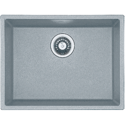 Гранитная мойка Quadro 61x46 Grey Metallic