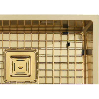 Нерж. мойка Quadro 53 Celldecor Nano Gold