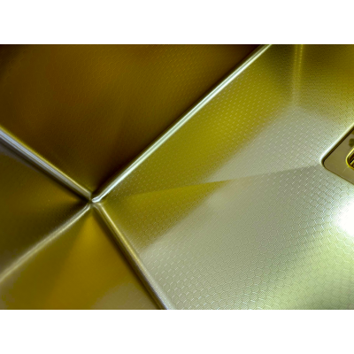 Нерж. мойка Quadro 53 Celldecor Nano Gold