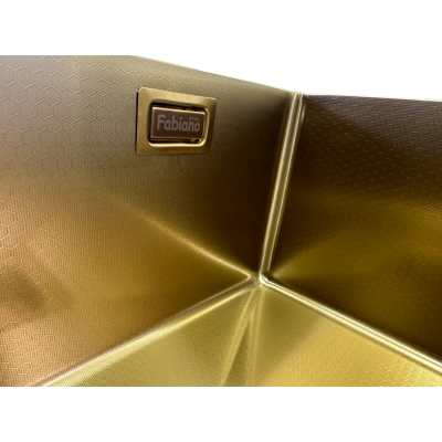 Нерж. мойка Quadro 53 Celldecor Nano Gold