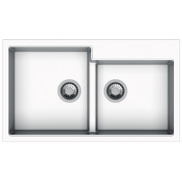 Гранитная мойка Navio 86x50x2 Alpine White