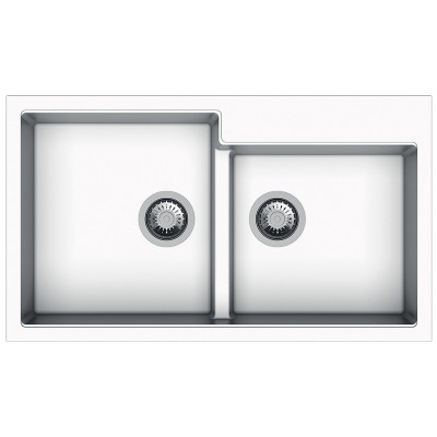 Гранітна мийка Navio 86x50x2 Alpine White