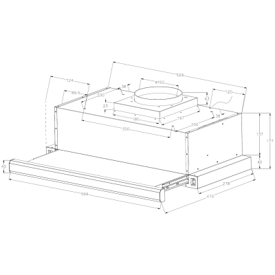 Витяжка Neoslim 60 Inox Витяжка Neoslim 60 Inox